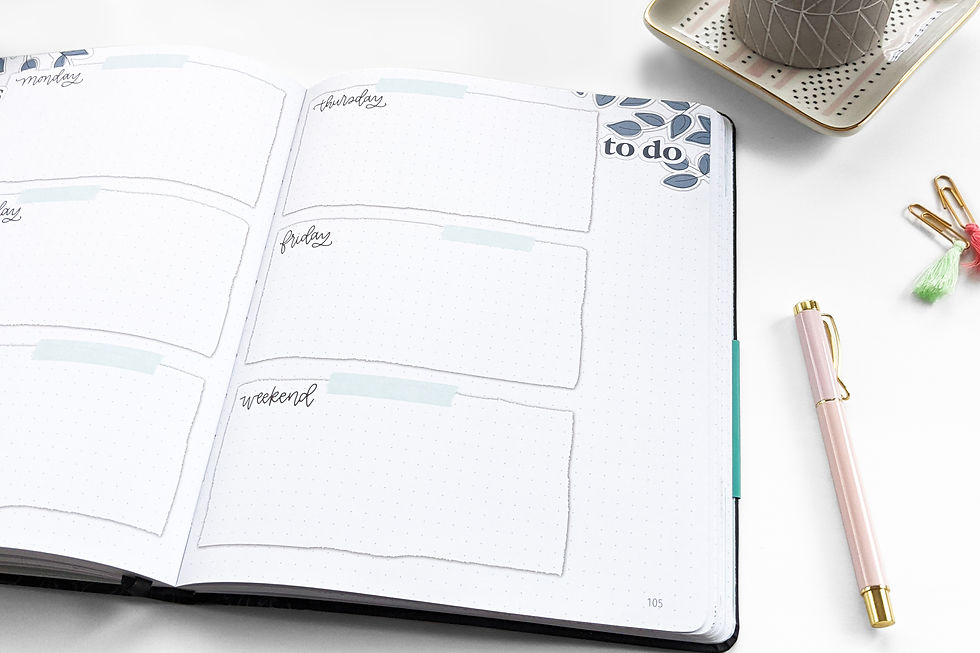 Thumbnail: Undated Weekly Planner (12 months)