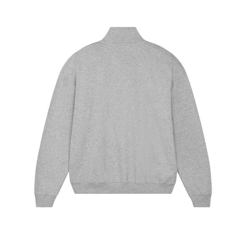 Thumbnail: Produktbild Oversized Trucker Classic (Biobaumwolle), heather grey, hintere Ansicht