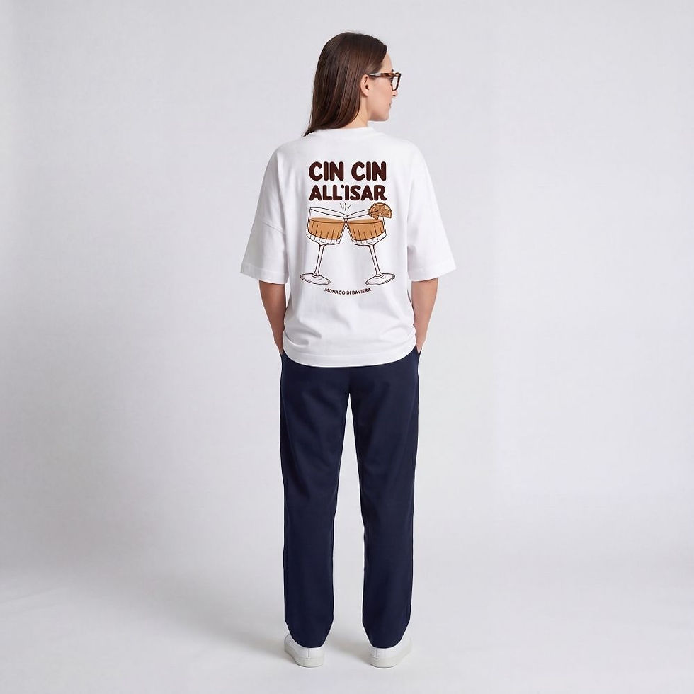 Miniaturbild: Unisex T-Shirt "Cin Cin all' Isar" (Bio-Baumwolle)