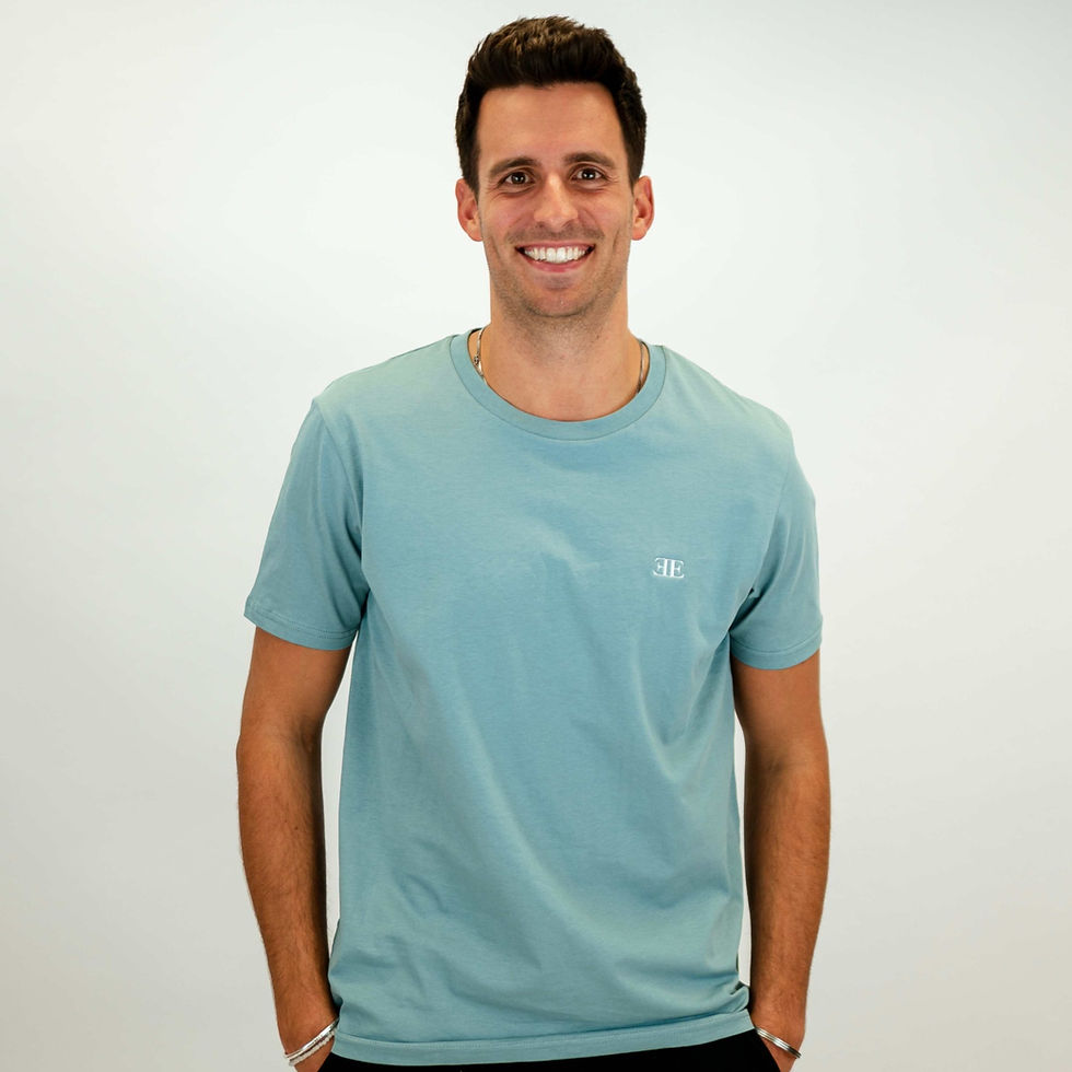 Thumbnail: Produktbild Herren Bio-Baumwoll T-Shirt Basic, blau, frontale Ansicht, Pose 1