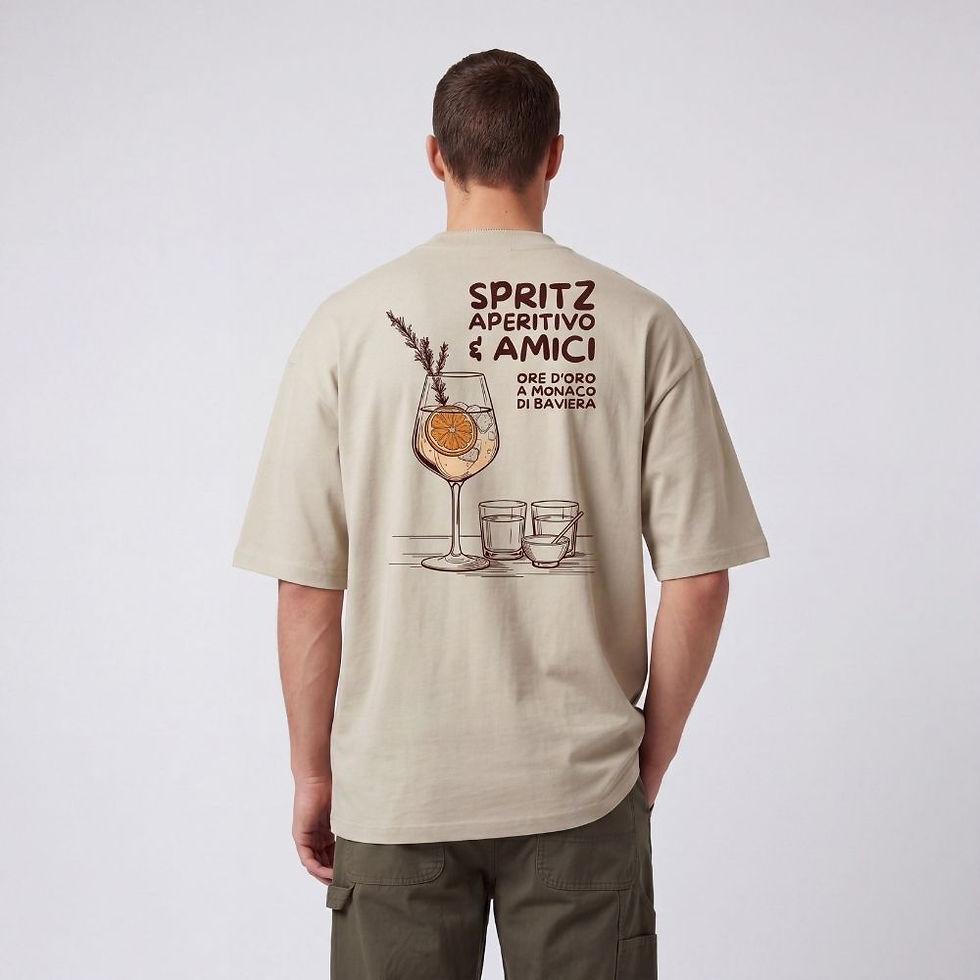 Miniaturbild: Unisex T-Shirt "EE Spritz Aperitivo Amici" (Bio-Baumwolle)