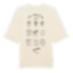 Produktbild Boxy T-Shirt Pasta Lover Club (Biobaumwolle), creme, hintere Ansicht