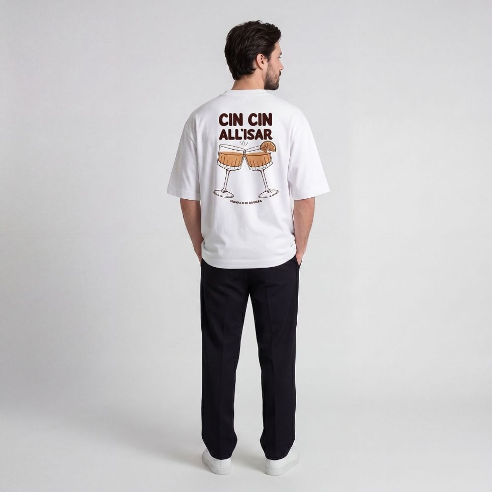 Miniaturbild: Unisex T-Shirt "Cin Cin all' Isar" (Bio-Baumwolle)