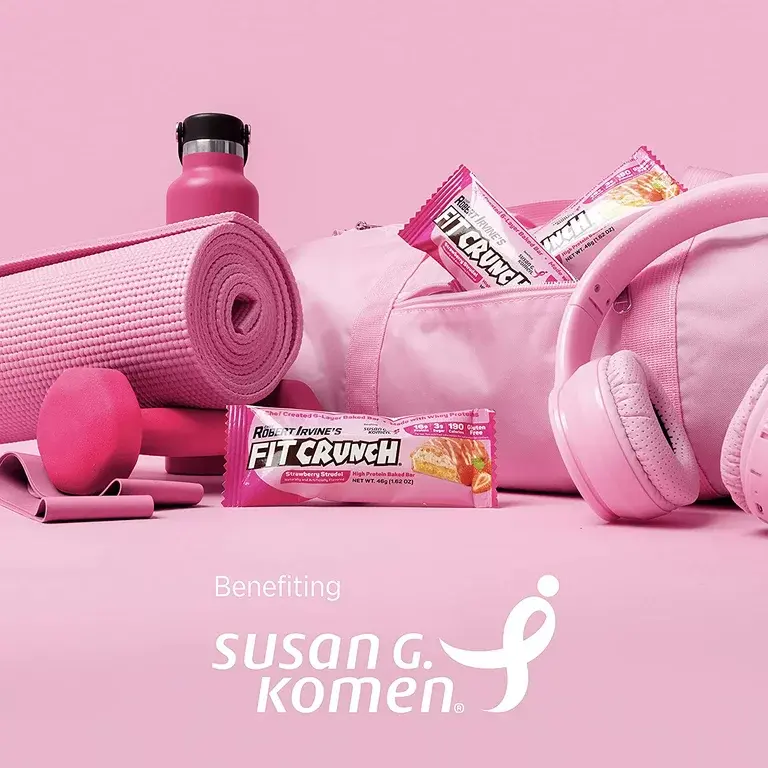 Thumbnail: FITCRUNCH High Protein Baked Bar (Strawberry Strudel)
