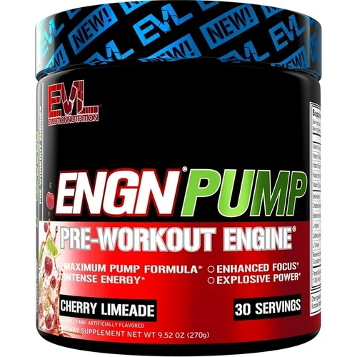 EVLution Nutrition ENGN Pre-Workout (30 Servings), Cherry Limeade
