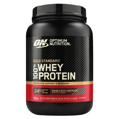 Optimum Nutrition Gold Standard 100% Whey (1.47 LB), Double Rich Chocolate