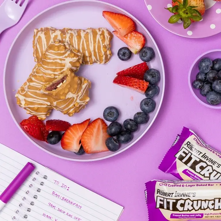 Thumbnail: FITCRUNCH High Protein Baked Bar (Peanut Butter and Jelly)