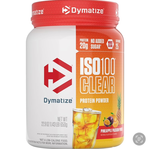 Dymatize ISO100 Clear Protein Powder (1.43 LB), Pineapple Passion Punch