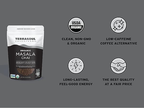 Thumbnail: Terrasoul Superfoods Organic Masala Chai (30 Servings)