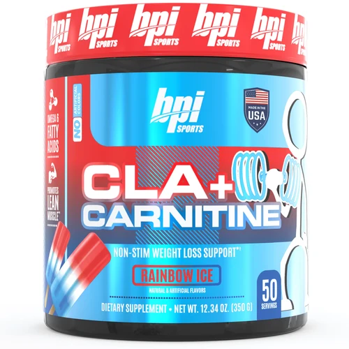 BPI Sports CLA + Carnitine (50 Servings), Rainbow Ice