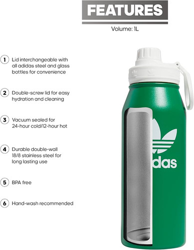 Adidas Steel Metal Bottle (1L) AA Lovell
