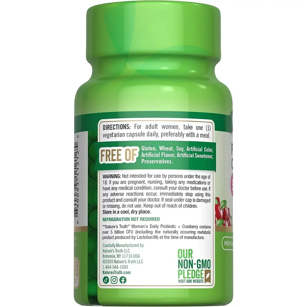 Thumbnail: Nature’s Truth Women’s Daily  Probiotic + Cranberry (40 Capsules)