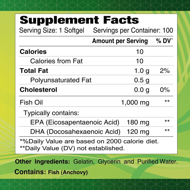 Thumbnail: Alfa Vitamins Omega-3 Fish Oil (100 Softgels)