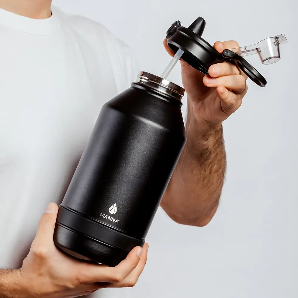 Thumbnail: Manna Push Stainless Steel Bottle (64 oz)