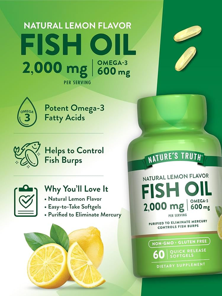 Thumbnail: Nature’s Truth Omega 3 Fish Oil (60 Softgels)