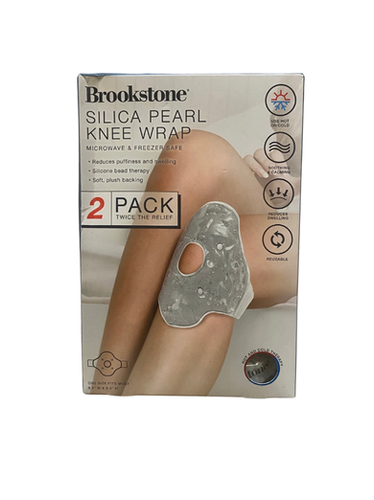 Brookstone Silica Pearl Knee Wrap (2 Pack)