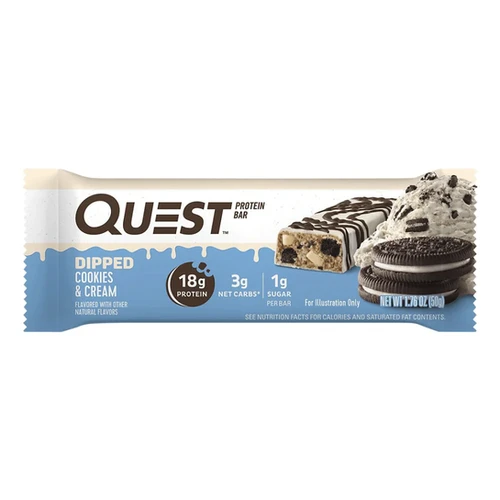 Quest Dipped Protein Bar (Cookies & Cream)