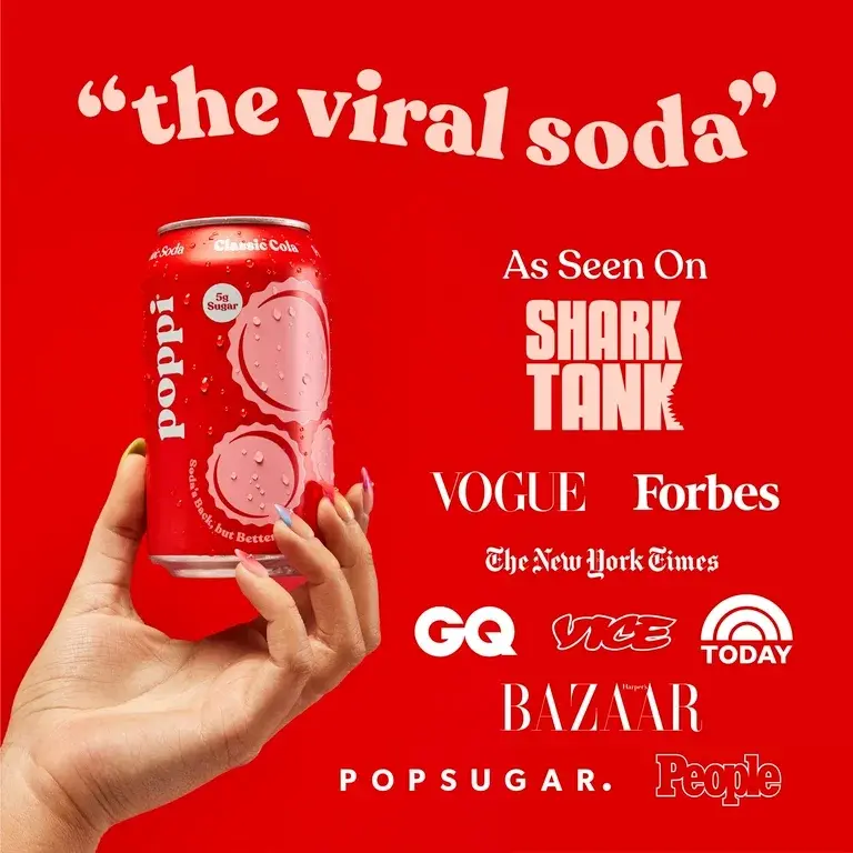 Thumbnail: Poppi Prebiotic Soda, Classic Cola