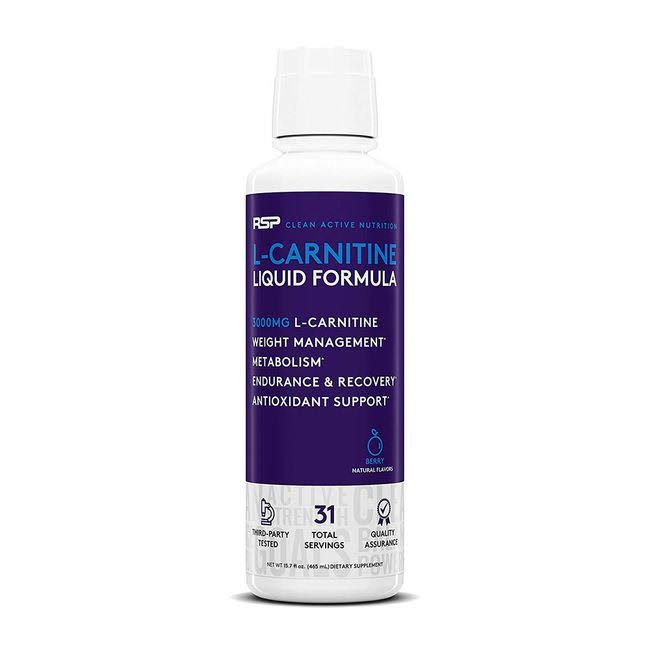 Thumbnail: RSP Nutrition Liquid L-Carnitine (31 Servings), Berry
