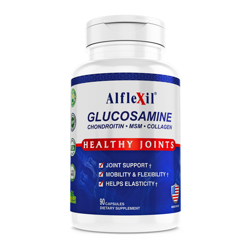 Alfa Alflexil Glucosamine Chondroitin MSM Collagen (90 Capsules)