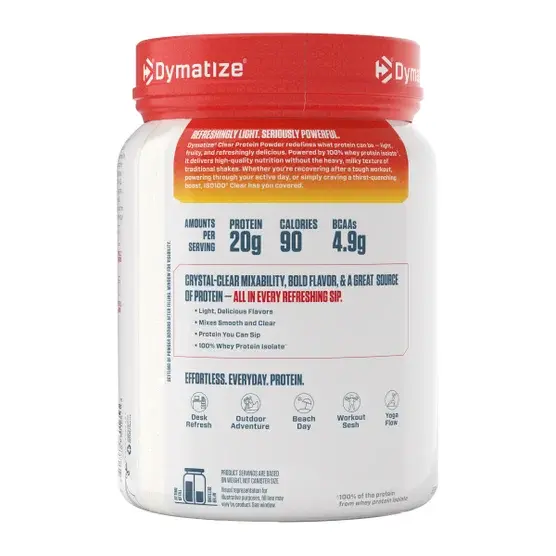 Thumbnail: Dymatize ISO100 Clear Protein Powder (1.43 LB), Pineapple Passion Punch