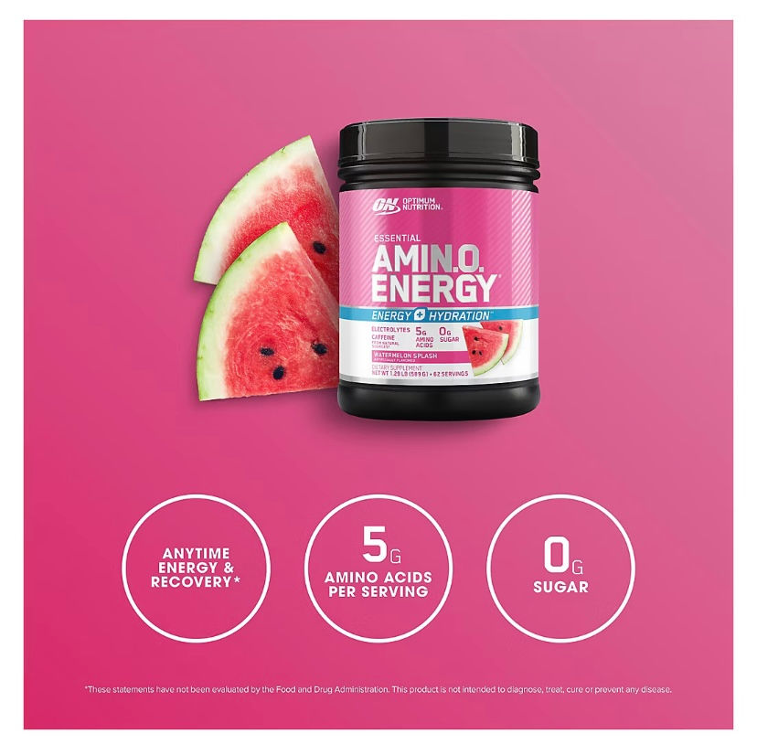 Thumbnail: Optimum Nutrition Amino Energy Hydration+Focus (72 Servings), Watermelon Splash