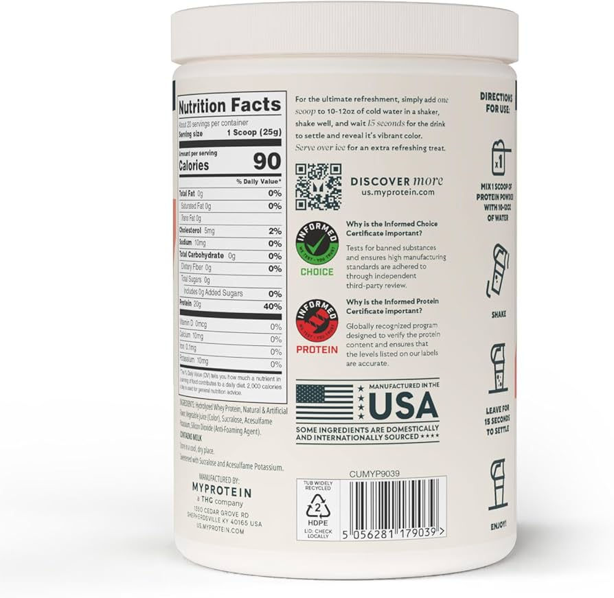 Thumbnail: Myprotein Clear Whey Isolate (1.1 LBS), Tropical Dragonfruit
