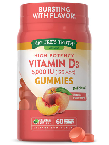 Nature’s Truth Vitamin D3 Gummies (60 Gummies)