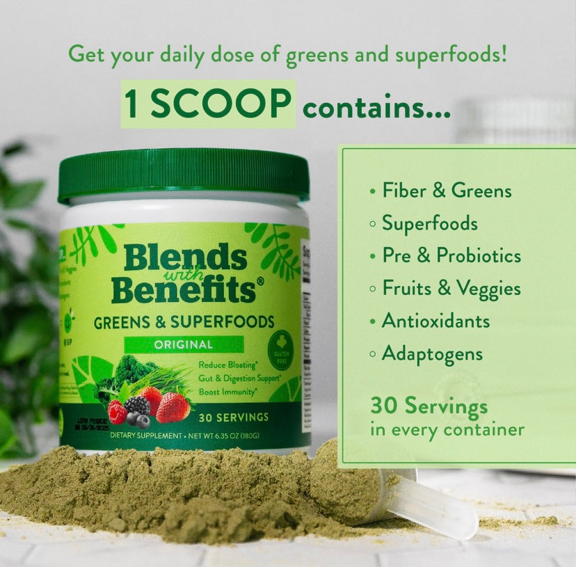 Thumbnail: Blends with Benefits Greens & Superfoods (30 Servings), Original 