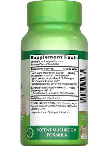 Thumbnail: Nature’s Truth Lion’s Mane Mushroom (50 Capsules)