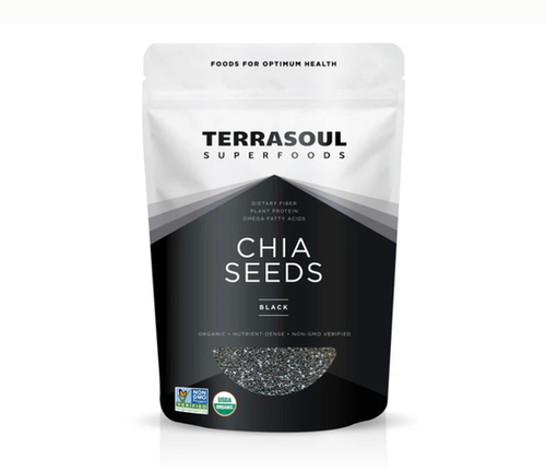 Terrasoul Superfoods Black Chia Seeds (1 LB)