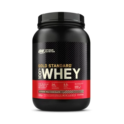 Optimum Nutrition Gold Standard 100% Whey (2 LB), Extreme Milk Chocolate
