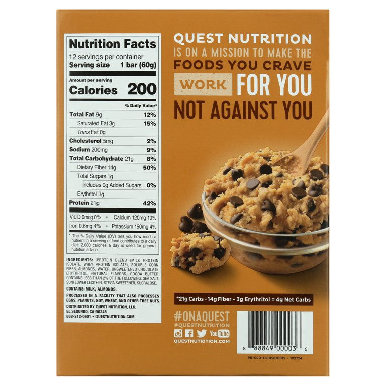 Thumbnail: Quest Protein Bar (Chocolate Chip Cookie Dough)