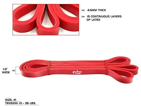 Yooband power Pull-Up Resistance Band (10 - 35 lbs)