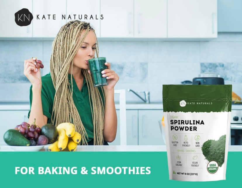 Thumbnail: Kate Naturals Organic Spirulina Powder (75 Servings)