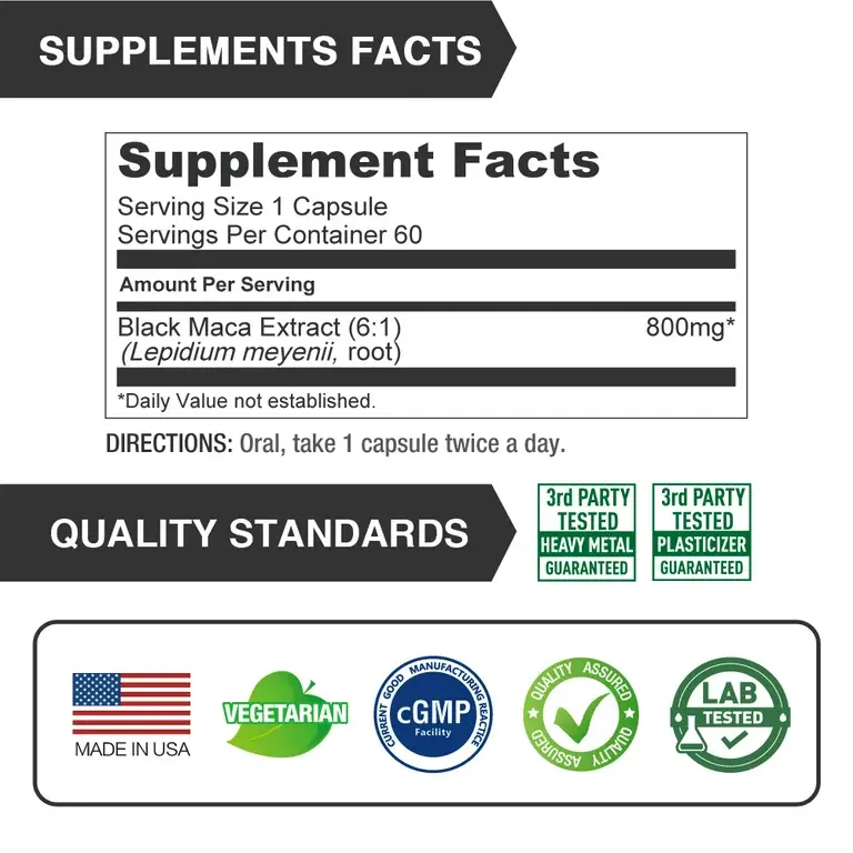 Thumbnail: Lovita Black Maca (60 Capsules)