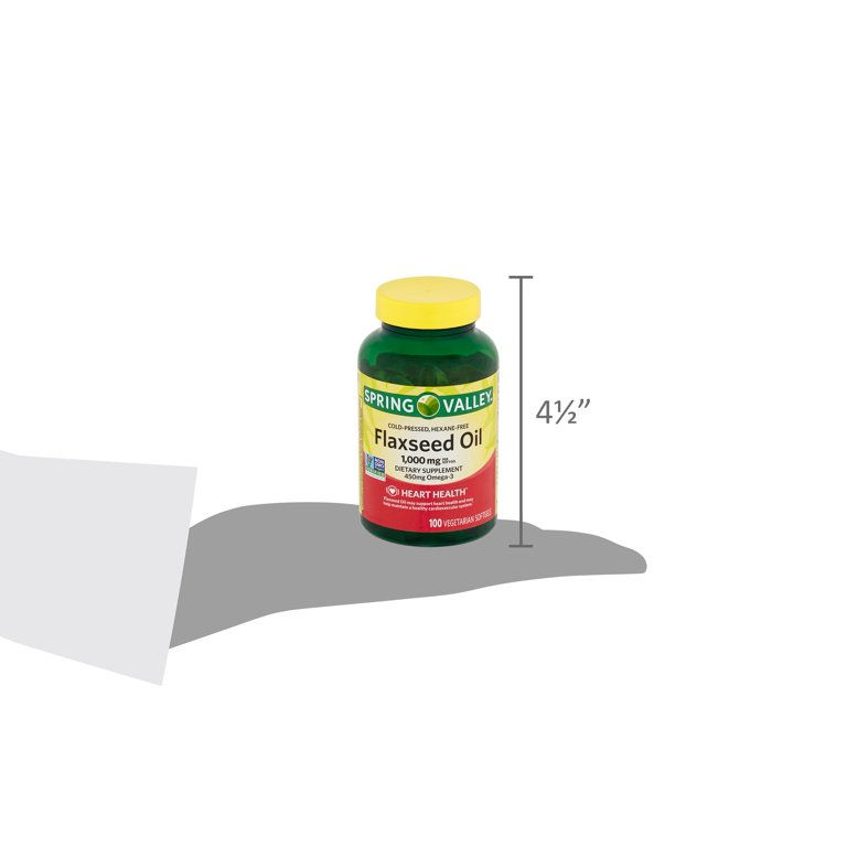 Thumbnail: Spring Valley Flaxseed Oil (100 Softgels)