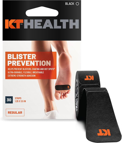 KT Tape Blister Prevention (30 Strips), Black