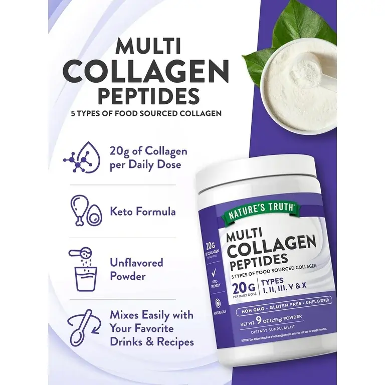 Thumbnail: Nature’s Truth Multi Collagen Peptides (9 oz), Unflavored 
