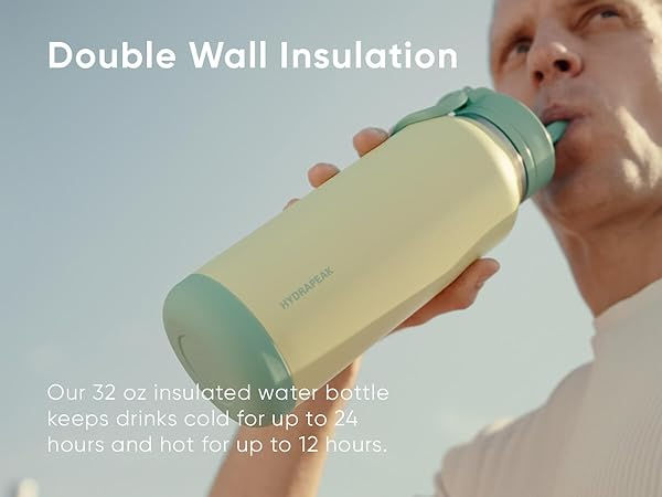 Thumbnail: HydraPeak Allure 32oz Stainless Steel Insulated Bottle 