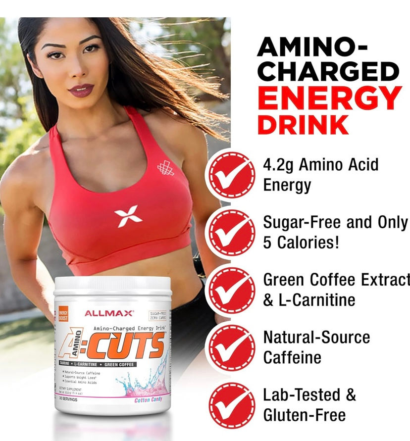 Thumbnail: Allmax Nutrition Amino Cuts (30 Servings), Pink Lemonade 