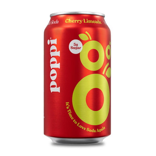 Poppi Prebiotic Soda, Cherry Limeade