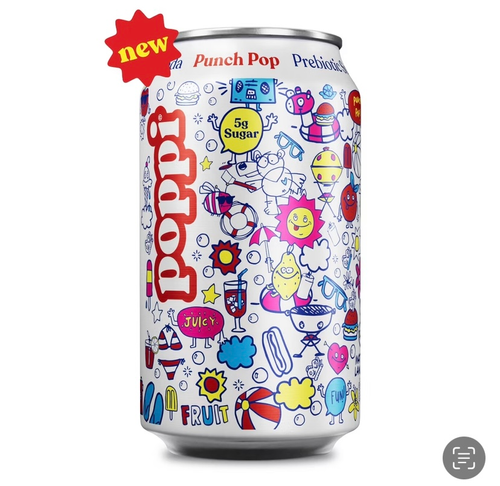 Poppi Prebiotic Soda, Punch Pop