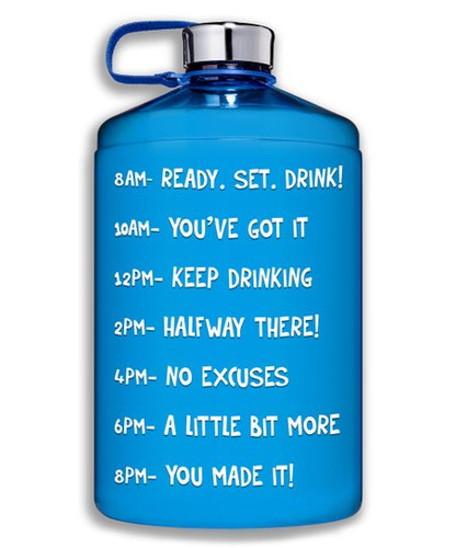 HydroMate Motivational Water Bottle (73 oz)