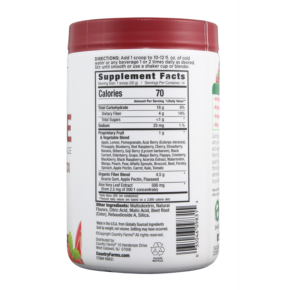 Thumbnail: Country Farms Super Cleanse (14 Servings), Berry