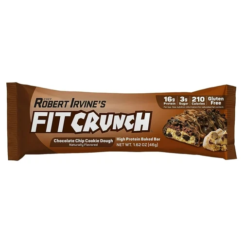 FITCRUNCH High Protein Baked Bar (Chocolate Chip Cookie Dough)