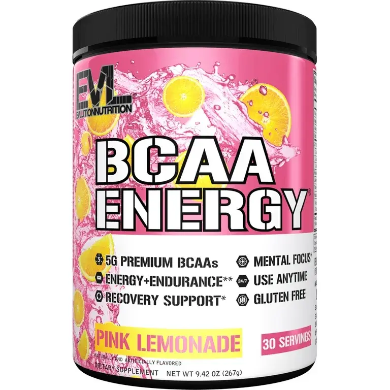 Evlution Nutrition BCAA Energy (30 Servings), Pink Lemonade 