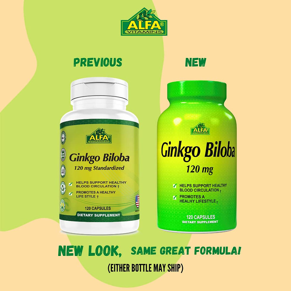 Thumbnail: Alfa Vitamins Ginkgo Biloba (100 Capsules)