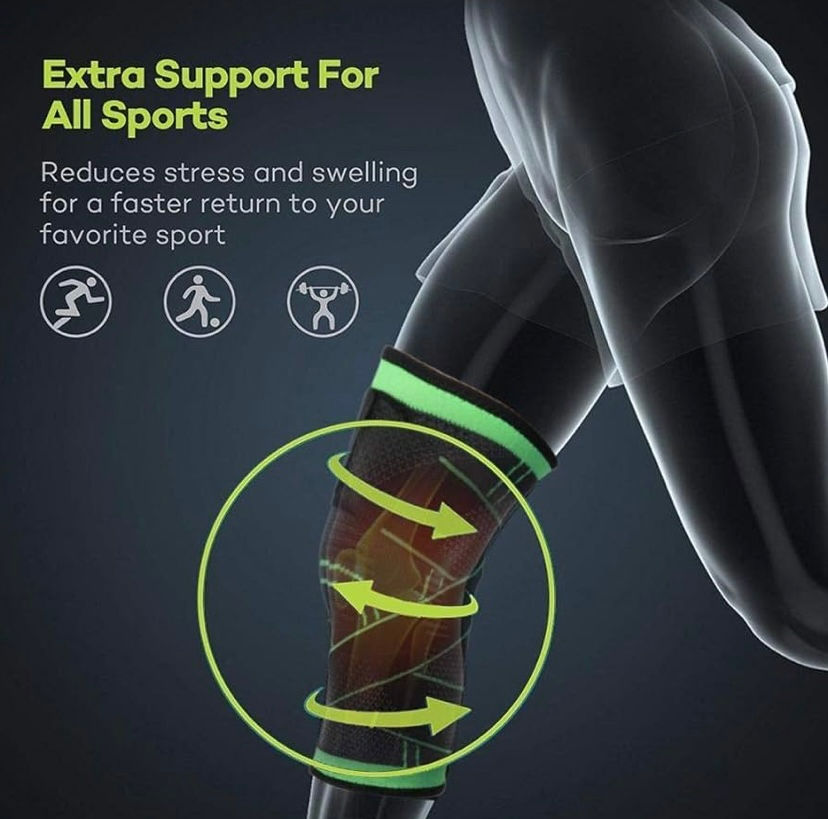 Thumbnail: VitalBliss Compression Knee Sleeve With Adjustable Straps