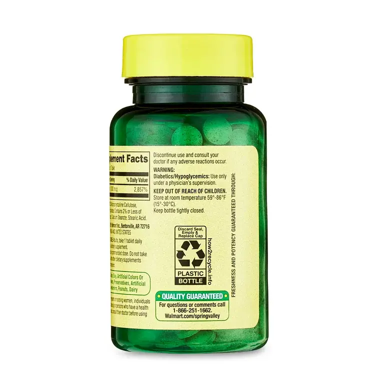 Thumbnail: Spring Valley Chromium (100 Tablets)
